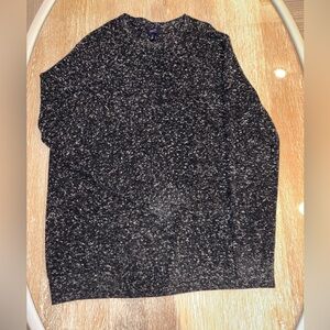 1901 Black and White Speckled Crewneck Sweater